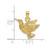 Image of 14K Yellow Gold 2-D Engraved Hummingbird Pendant