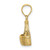 Image of 14K Yellow Gold 2-D Flat Back Basket Pendant