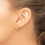 Image of 10.1mm 14K Yellow Gold 2-D Flat Back Mini Basket Stud Earrings