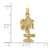 Image of 14K Yellow Gold 2-D Marco Island On Palm Tree Pendant