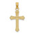 Image of 14K Yellow Gold 2-D Polished Cross Pendant