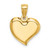 Image of 14K Yellow Gold 2-D Polished Teardrop Heart Pendant K7117