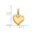 Image of 14K Yellow Gold 2-D Polished Teardrop Heart Pendant K7118