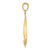 Image of 14K Yellow Gold 2-D Sailboat Pendant