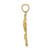 Image of 14K Yellow Gold 2-D San Diego On Palm Tree Pendant