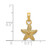 Image of 14K Yellow Gold 2-D Starfish Pendant K7861