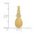Image of 14K Yellow Gold 2-D Textured Pineapple Pendant