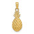 Image of 14K Yellow Gold 2-D Textured Pineapple Pendant