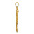 Image of 14K Yellow Gold 2-D Textured Seahorse Pendant