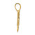 Image of 14K Yellow Gold 2-D Textured Whale Pendant K7447