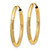 Image of 21mm 14K Yellow Gold 2mm Satin Shiny-Cut Endless Hoop Earrings XY1178
