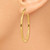 Image of 40mm 14K Yellow Gold 2mm Square Tube Hoop Earrings T1071