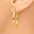 Image of 30mm 14K Yellow Gold 2X3mm Square Tube Hoop Earrings TL416