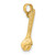 Image of 14K Yellow Gold 3-D Adjustable Wrench Pendant