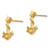 Image of 16mm 14K Yellow Gold 3-D Anchor with Rope Post Earrings