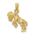 Image of 14K Yellow Gold 3-D Aries Zodiac Pendant