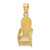 Image of 14K Yellow Gold 3-D Beach Chair Pendant