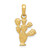 Image of 14K Yellow Gold 3-D Cactus Pendant