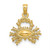 Image of 14K Yellow Gold 3-D Cancer Zodiac Pendant