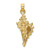 Image of 14K Yellow Gold 3-D Conch Shell Pendant K8136