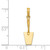 Image of 14K Yellow Gold 3-D Concrete Tool Spatula Pendant
