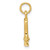 Image of 14K Yellow Gold 3-D Cowboy Boot Pendant Image of 14K Yellow Gold 3-D Cowboy Boot Pendant