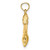 Image of 14K Yellow Gold 3-D Cowboy Boot Pendant K7331