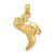 Image of 14K Yellow Gold 3-D Cowboy Boot Pendant K7331