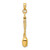 Image of 14K Yellow Gold 3-D Enamel Knife, Fork, Spoon Moveable Pendant