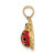 Image of 14K Yellow Gold 3-D Enamel Ladybug Pendant K6846