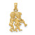 Image of 14K Yellow Gold 3-D Gemini Zodiac Pendant