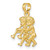 Image of 14K Yellow Gold 3-D Gemini Zodiac Pendant
