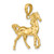 Image of 14K Yellow Gold 3-D Horse Pendant K6512