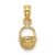 Image of 14K Yellow Gold 3-D Mini Basket Pendant