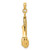 Image of 14K Yellow Gold 3-D Moveable Spatula, Spoon, & Knife Pendant
