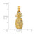 Image of 14K Yellow Gold 3-D Pineapple Pendant K7182