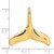 Image of 14K Yellow Gold 3-D Polished & Textured Whale Tail Pendant Image of 14K Yellow Gold 3-D Polished & Textured Whale Tail Pendant