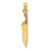 Image of 14K Yellow Gold 3-D Polished Butcher Knife Pendant