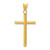 Image of 14K Yellow Gold 3-D Polished Hollow Cross Pendant K3606