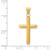 Image of 14K Yellow Gold 3-D Polished Hollow Cross Pendant K3607