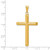 Image of 14K Yellow Gold 3-D Polished Hollow Cross Pendant K3611