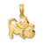 Image of 14K Yellow Gold 3-D Polished Kitten Pendant