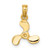 Image of 14K Yellow Gold 3-D Polished Mini Three Blade Propeller Pendant