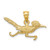 Image of 14K Yellow Gold 3-D Road Runner Pendant