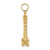 Image of 14K Yellow Gold 3-D Roller Skate Pendant K8729