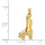 Image of 14K Yellow Gold 3-D Roller Skate Pendant K8729