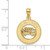 Image of 14K Yellow Gold 3-D San Francisco Disc w/ Cable Car Pendant
