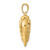 Image of 14K Yellow Gold 3-D Shiny-Cut Open Filigree Heart Pendant