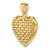 Image of 14K Yellow Gold 3-D Shiny-Cut Puffed Heart Pendant K7132