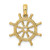 Image of 14K Yellow Gold 3-D Ship Wheel Pendant